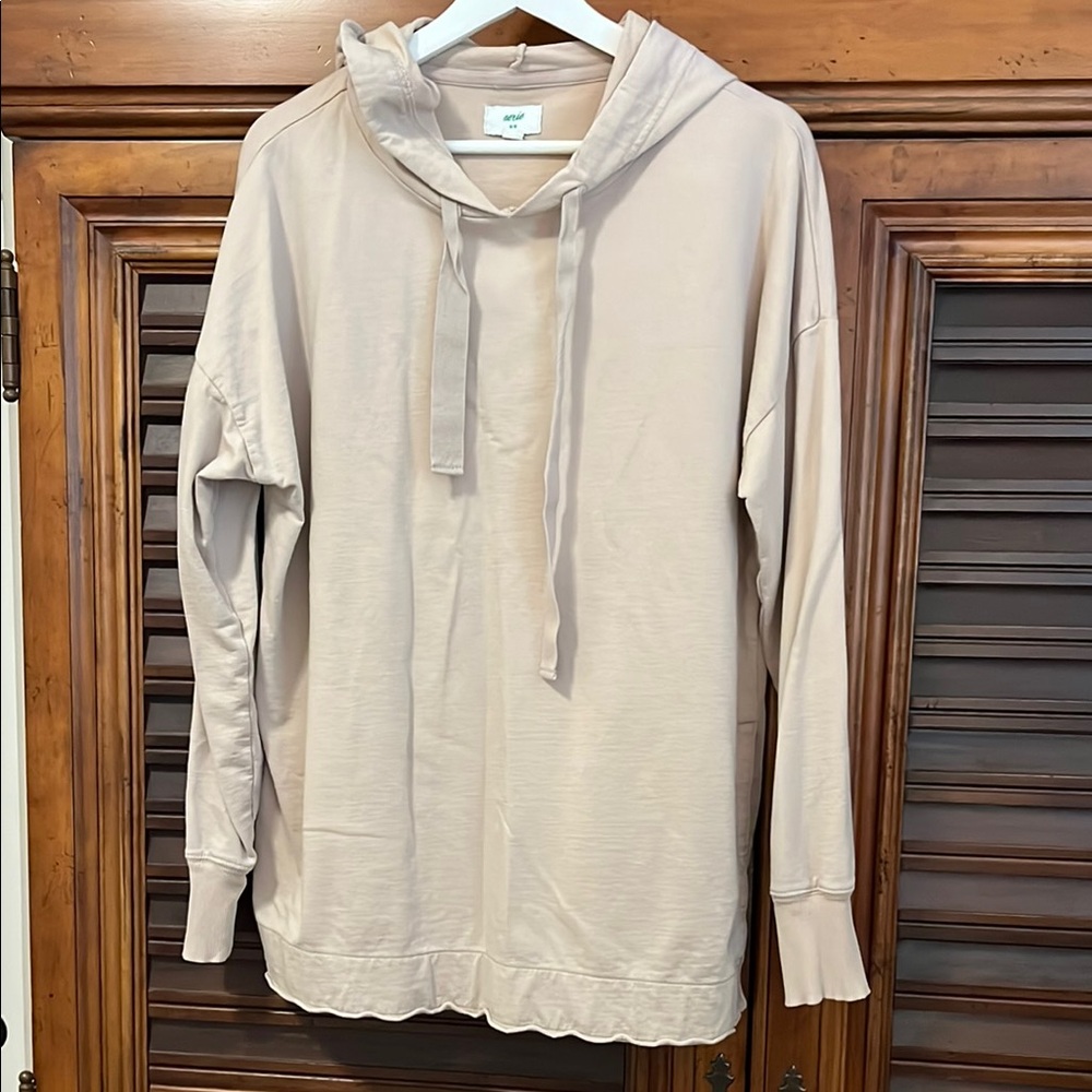 Aerie Beige Hoodie Sweatshirt